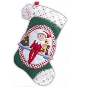 Bucilla Elf on The Shelf Christmas Stocking KIT